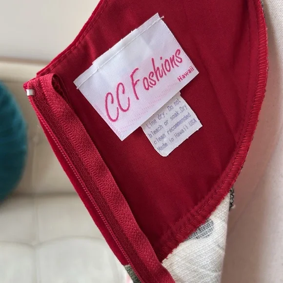 VTG Hawaiian Bark Cloth Maxi - Picture 5 of 6